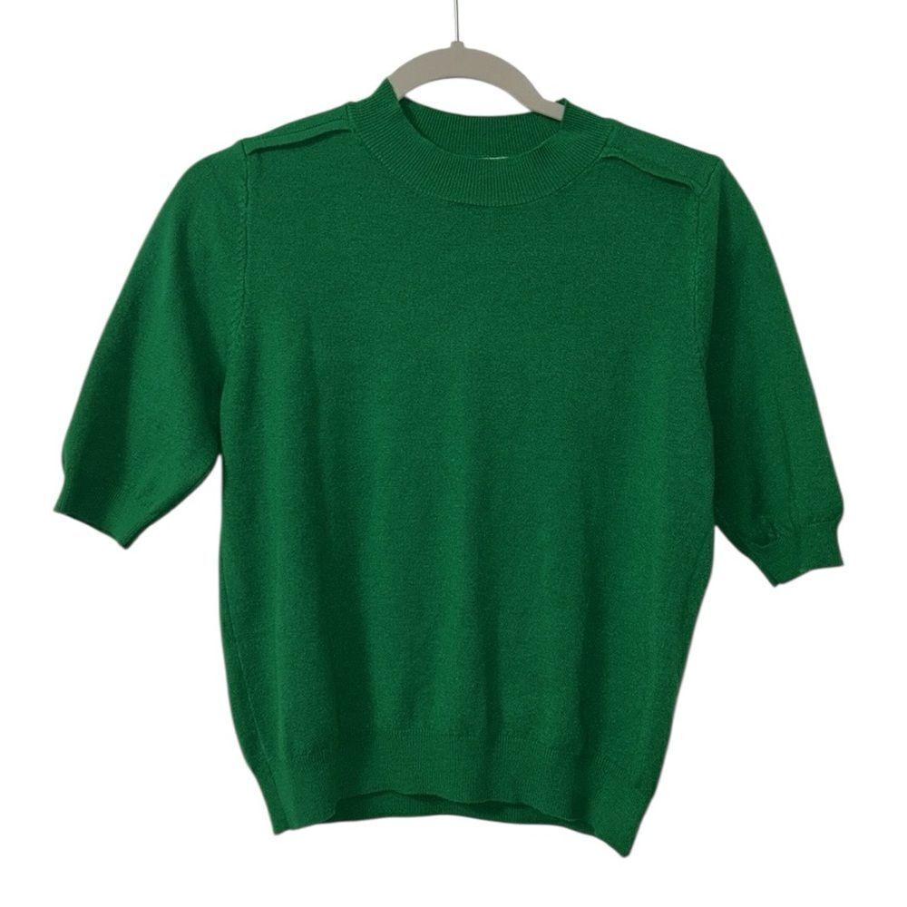 San Dee Green Crewneck Sweater Top(Size Small/2)